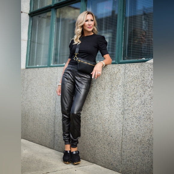 SPANX Leather Like Joggers - Picture 9 of 9